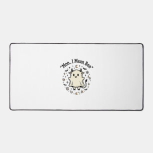 Süße Kuh Geist Halloween Moo Boo Vintage Design_1 Schreibtischunterlage