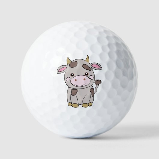 Süße Kuh Golfball (Vorderseite)