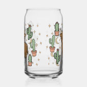 Süße Kuh & Kaktus Glas Can Trinkglas-Set (Links)