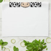 Süße Kuh-Mama-Schleife Grafikdesign_1 Geschirrtuch (Gefaltet)