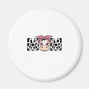 Süße Kuh-Mama-Schleife Grafikdesign_1 Magnet