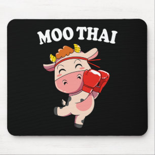 Süße Kuh Moo Thai Kickboxen Muay Thai  Mousepad
