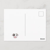 Süße Kuh Postkarte (Rückseite)