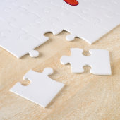 Süße Kuh Rote Herzen Puzzles (Seite)