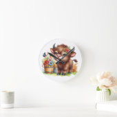 Süße Kuh Runde Wanduhr (Zuhause)