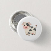 Süße Kuh-Schlüsselanhänger Button (Vorne & Hinten)