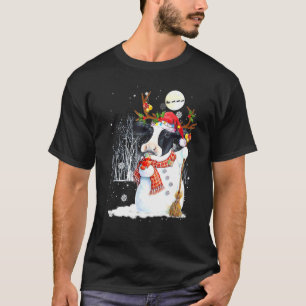 Süße Kuh Snowcow Weihnachtskuh Schneemann Winter X T-Shirt