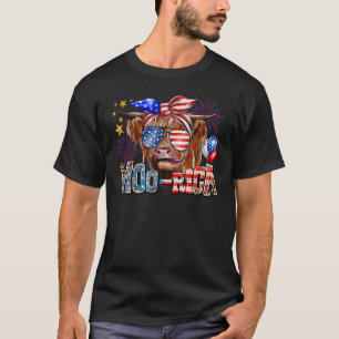 Süße Kuh Western Liebe Frühling Pastell T-Shirt