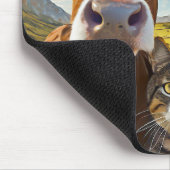 Süße Kühe und Katzen-Mauspad! Mousepad (Ecke)
