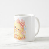Süße Küken-Blumen-Tasse Kaffeetasse (VorderseiteRechts)