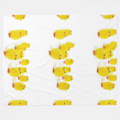 Süße Küken Fließdecke Fleecedecke (Vorderseite (Horizontal))