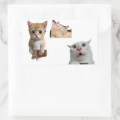 Süße künstlerische Ästhetik-Aufkleber für Laptop  Rechteckiger Aufkleber (Tasche)