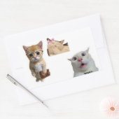 Süße künstlerische Ästhetik-Aufkleber für Laptop  Rechteckiger Aufkleber (Umschlag)