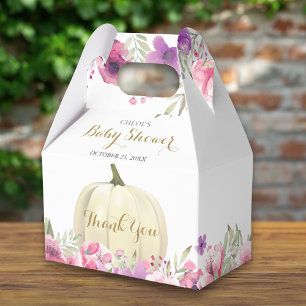 Süße Kürbis-Blumen-Dankeschön-Baby-Party Geschenkschachtel