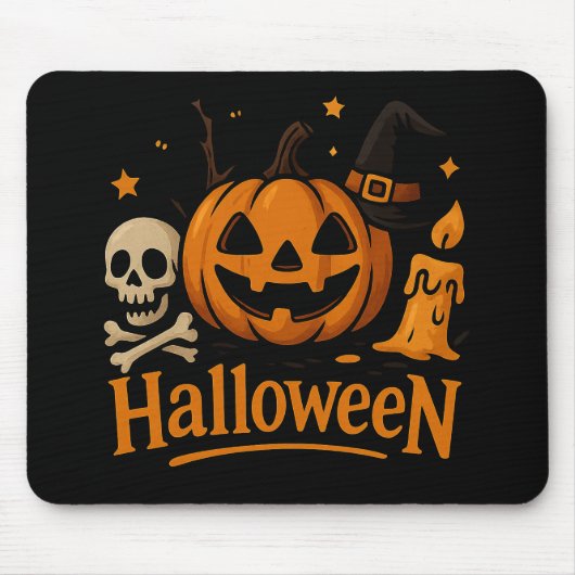 Süße Kürbis Halloween Mauspad (Vorne)