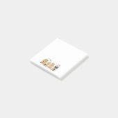 Süße Kürbis-Notizzettel Post-it Klebezettel (angewinkelt)