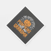 Süße Kürbis-Oma Halloween-Design_1 Serviette (Ecke)