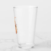Süße Kürbis-Sticker Glas (Links)