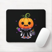 Süße Kürbiskürbis-Hexen-Halloween-Süßigkeiten oder Mousepad (Mit Mouse)
