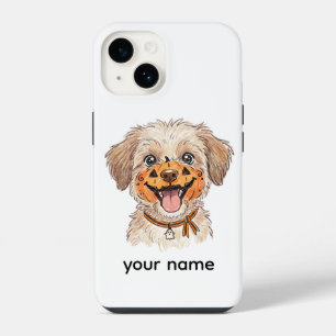 Süße Kürbismaske Hund Halloween Buntstifte iPhone 14 Hülle