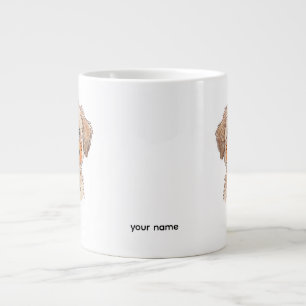 Süße Kürbismaske Hund Halloween Buntstifte Jumbo-Tasse