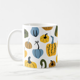 Süße Kürbisse Cartoon Handgezeichnet Kaffeetasse