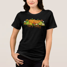 Süße Kürbisse und Zucchinis. Der Herbst kommt Tri-Blend Shirt