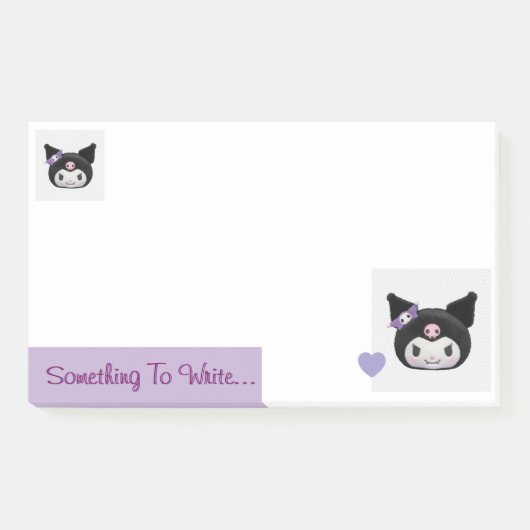 Süße Kuromi Post-it Klebezettel (Vorderseite)
