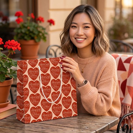 Süße Kuss Geschenktüte groß