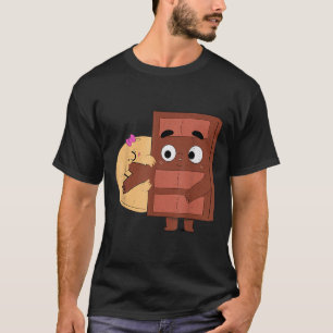Süße Küsse Schokoladenpfannkuchen Valentinstage T-Shirt