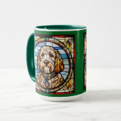 Süße Labradoodle-Kaffeetasse Tasse (Vorderseite Links)