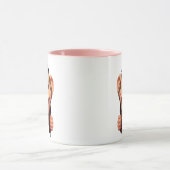 Süße lächelnde Affe-Kaffeetasse – Liebenswerte Tie Tasse (Zentrum)