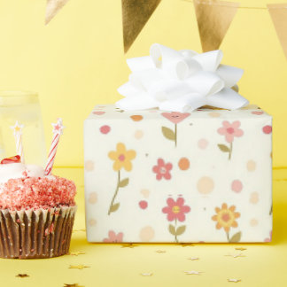Süße lächelnde Blume Geschenkpapier