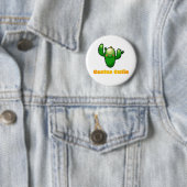 Süße lächelnde Kaktus-Illustration Button (Beispiel)