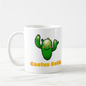 Süße lächelnde Kaktus-Illustration Kaffeetasse (Links)