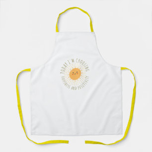 Süße lächelnde Sonne All-Over Print Schürze