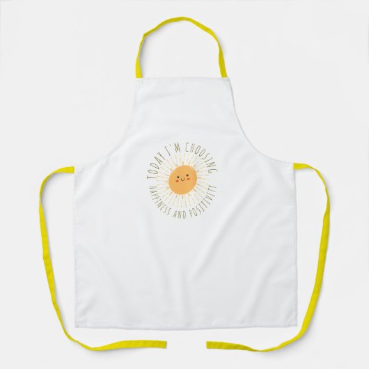 Süße lächelnde Sonne All-Over Print Schürze (Vorderseite)