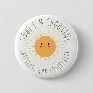 Süße lächelnde Sonne  Button