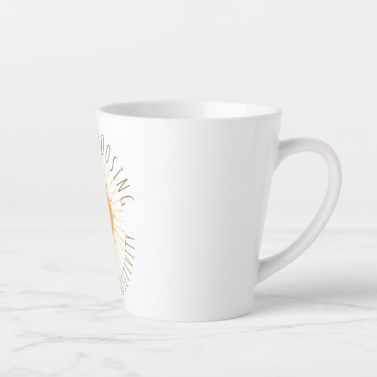 Süße lächelnde Sonne  Milchtasse (Rechts)