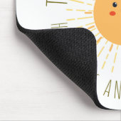 Süße lächelnde Sonne  Mousepad (Ecke)