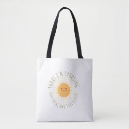 Süße lächelnde Sonne Tote Tasche