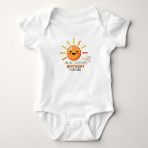 Süße lächelnde Sonnengratulations-Body für Babys z Baby Strampler