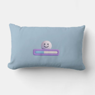 Süße Ladebalken-Smiley-Kissen Minimalistisches K Lendenkissen