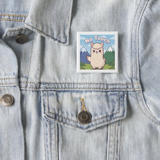 Süße Lama Button (Beispiel)
