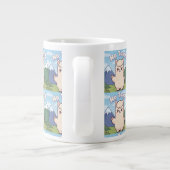 Süße Lama Jumbo-Tasse (Rückseite)