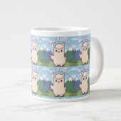 Süße Lama Jumbo-Tasse (Vorderseite Rechts)