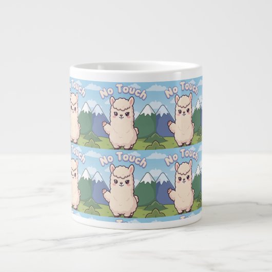 Süße Lama Jumbo-Tasse (Vorderseite)