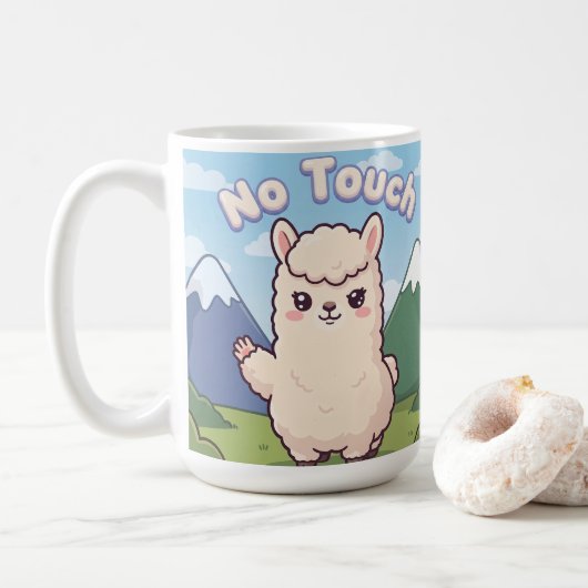 Süße Lama Kaffeetasse (Mit Donut)