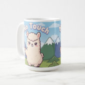 Süße Lama Kaffeetasse (Vorderseite Links)