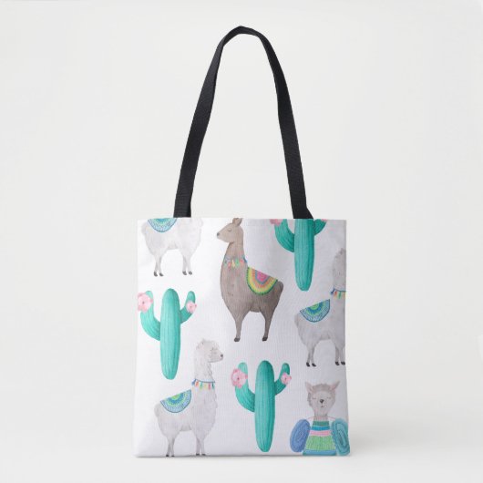 Süße Lamas Tasche (Vorderseite)